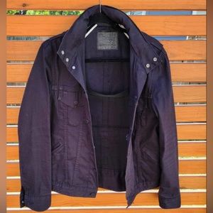 Men Levi biker jacket with hood